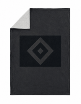 Hamburger SV HSV Fleecedecke Sherpa ca. 150 x 200 cm 100 % Polyester